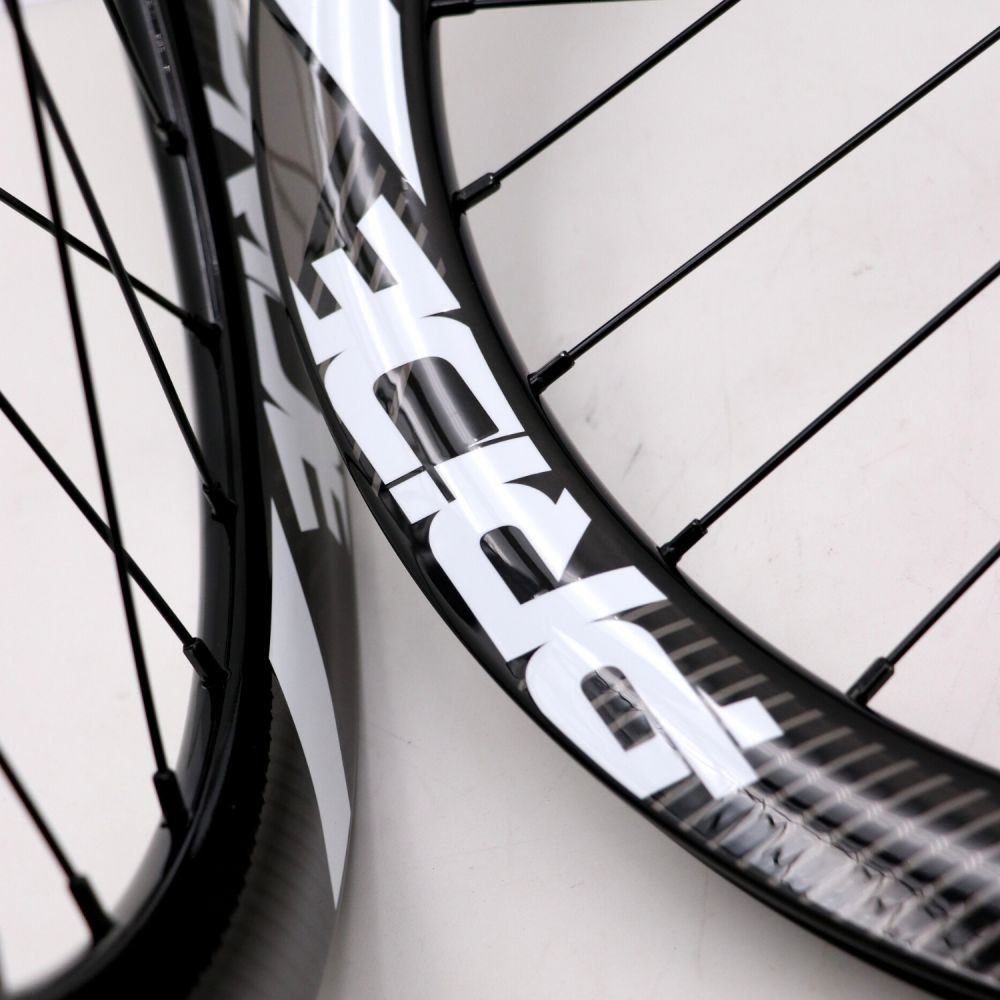Paire de Roues Carbone Pride Gravity Gloss Expert Disc 28H Rouge