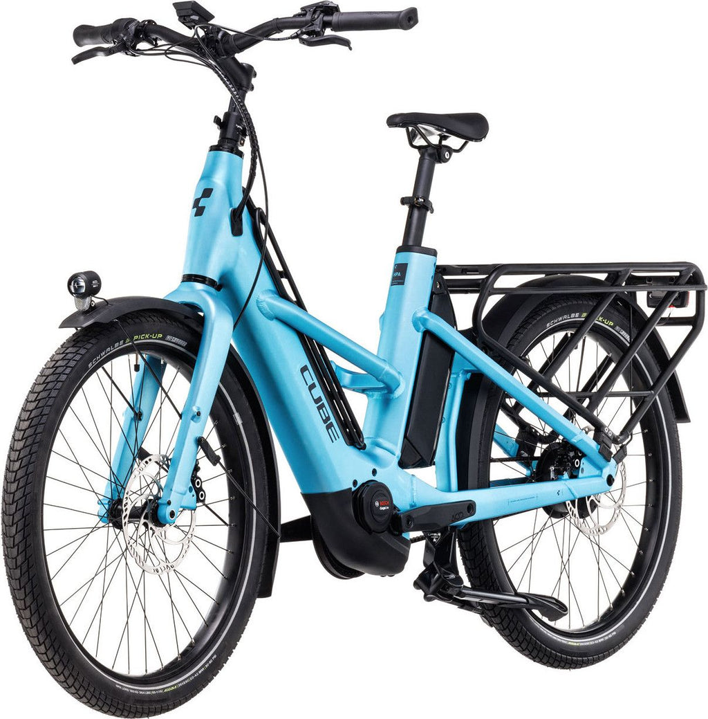 Vélo Cargo Longtail Électrique Cube Longtail Hybrid 725 Enviolo Heavy Duty 725 Wh 26'' Bleu
