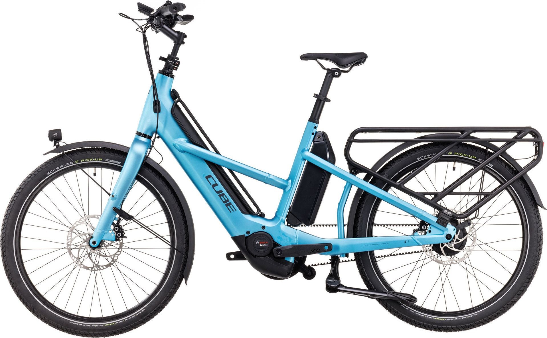 Vélo Cargo Longtail Électrique Cube Longtail Hybrid 725 Enviolo Heavy Duty 725 Wh 26'' Bleu