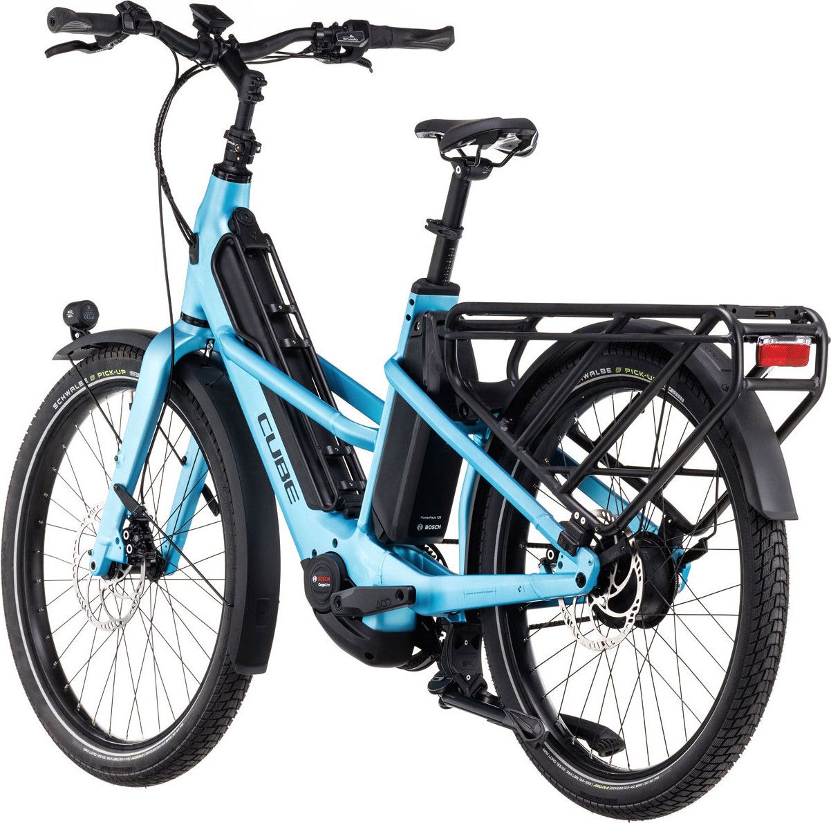 Vélo Cargo Longtail Électrique Cube Longtail Hybrid 725 Enviolo Heavy Duty 725 Wh 26'' Bleu