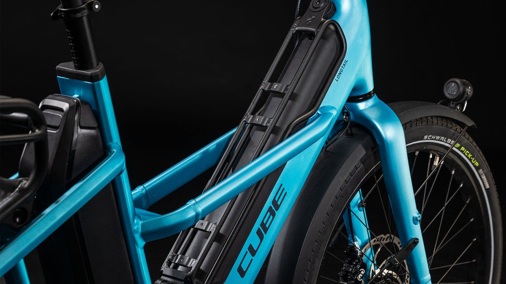 Vélo Cargo Longtail Électrique Cube Longtail Hybrid 725 Enviolo Heavy Duty 725 Wh 26'' Bleu