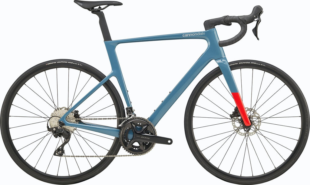 Vélo de Route Cannondale SuperSix Evo 4 Shimano 105 12V 700 mm Bleu Storm Cloud