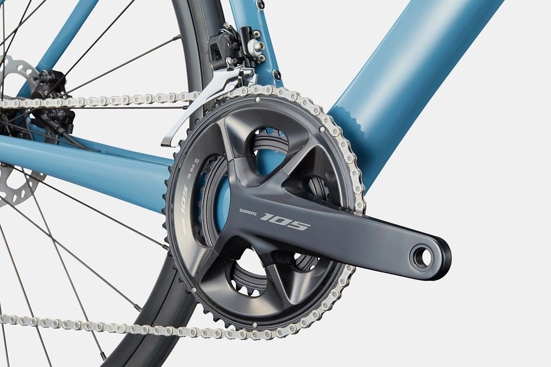 Vélo de Route Cannondale SuperSix Evo 4 Shimano 105 12V 700 mm Bleu Storm Cloud