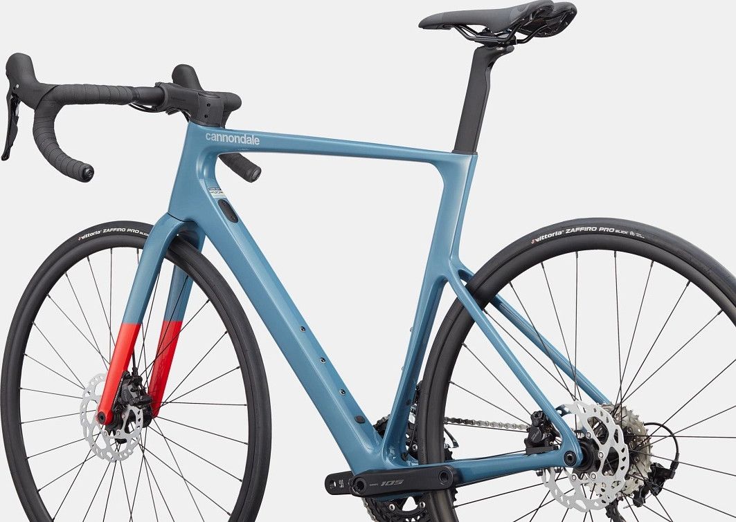 Vélo de Route Cannondale SuperSix Evo 4 Shimano 105 12V 700 mm Bleu Storm Cloud