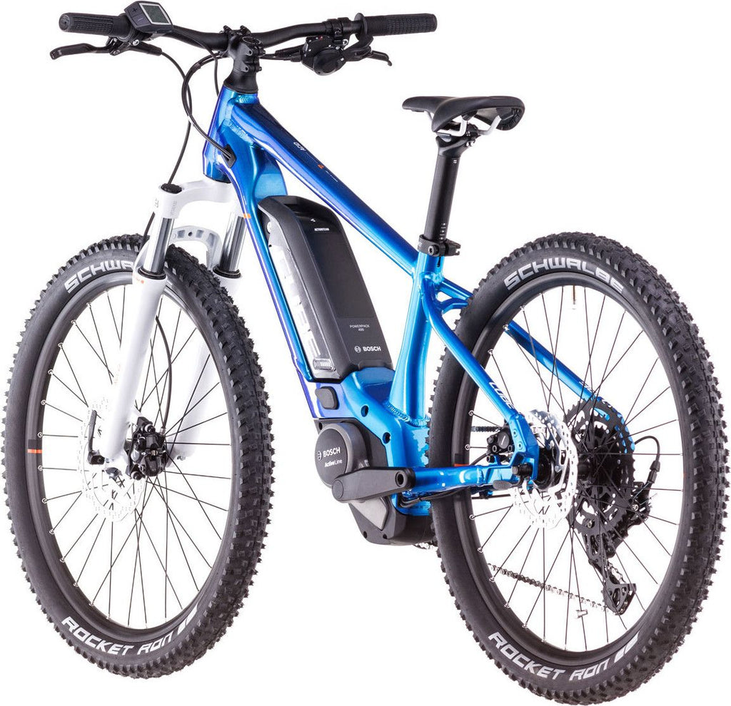 VTT Électrique Semi-Rigide Enfant Cube Acid 240 Hybrid Rookie Pro 400 Shimano Cues 9V 400 Wh 24'' Bleu Actionteam 2025 7 - 10 ans