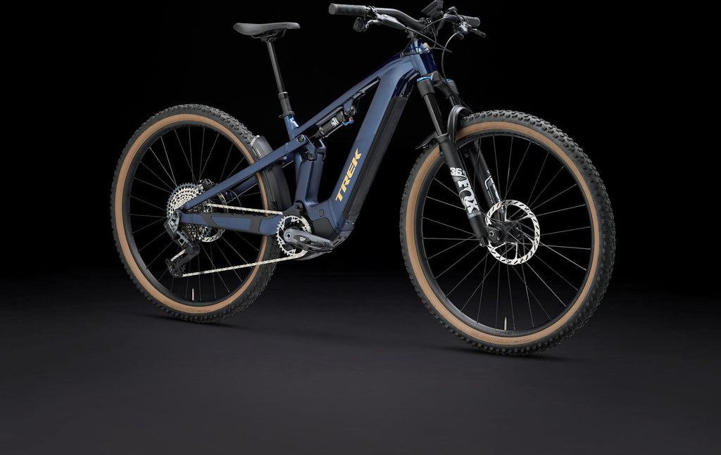 VTT Électrique Tout-Suspendu Trek Powerfly FS+ 8 12V 800Wh Bosch 120 Nm Bleu Gén. 4