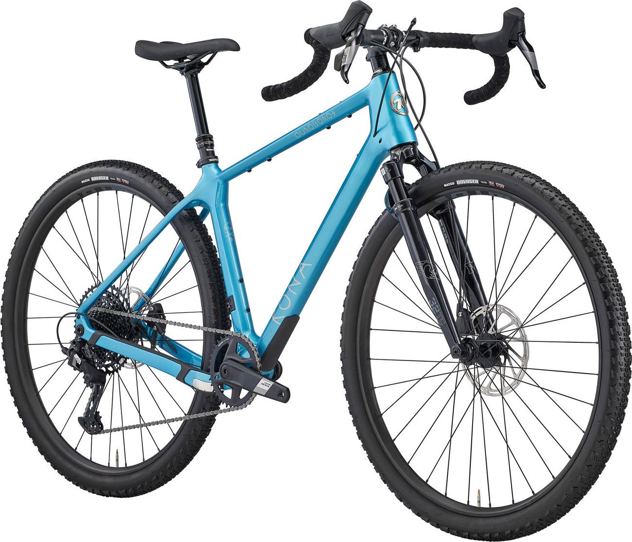 Vélo de Gravel Kona Ouroboros Sram Apex 12V 700mm Bleu