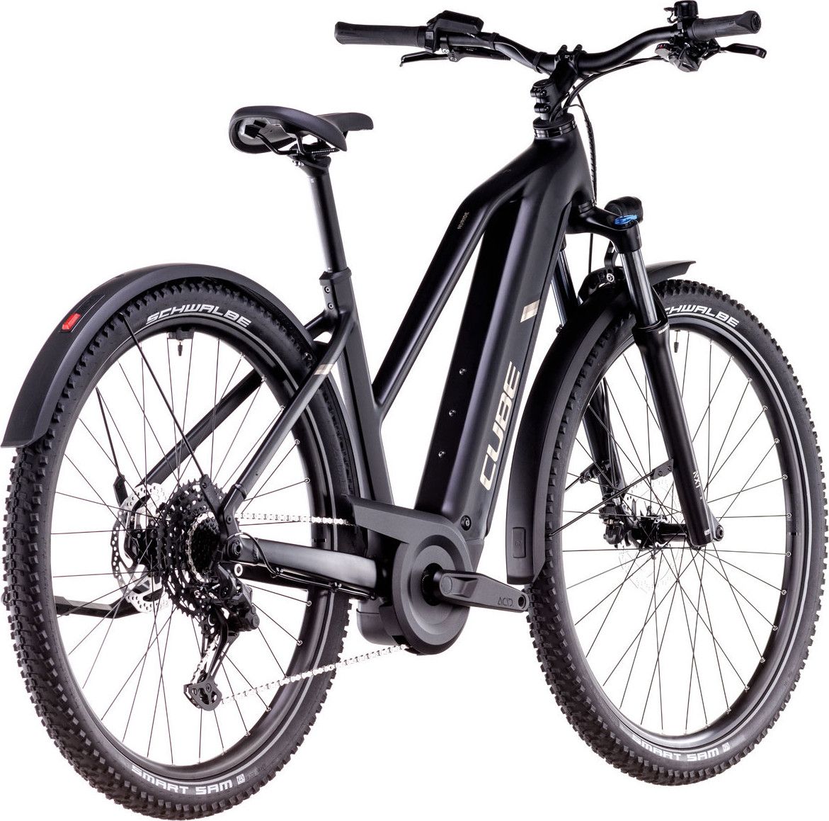 VTC Électrique Cube Nuride Hybrid Pro 800 Allroad Trapeze Shimano Cues 10V 800 Wh 29'' Noir 2025
