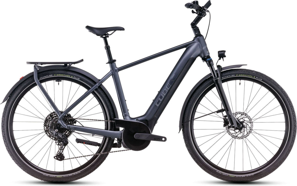 VTC Électrique Cube Touring Hybrid Pro 625 Shimano Cues 11V 625 Wh 700 mm Gris Metallic 2025