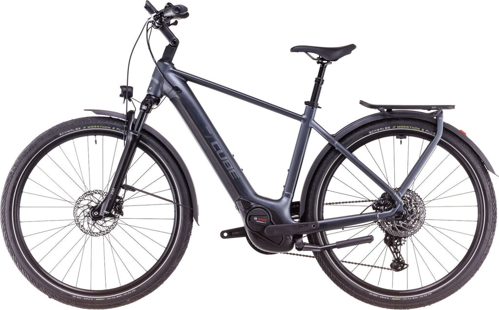 VTC Électrique Cube Touring Hybrid Pro 625 Shimano Cues 11V 625 Wh 700 mm Gris Metallic 2025