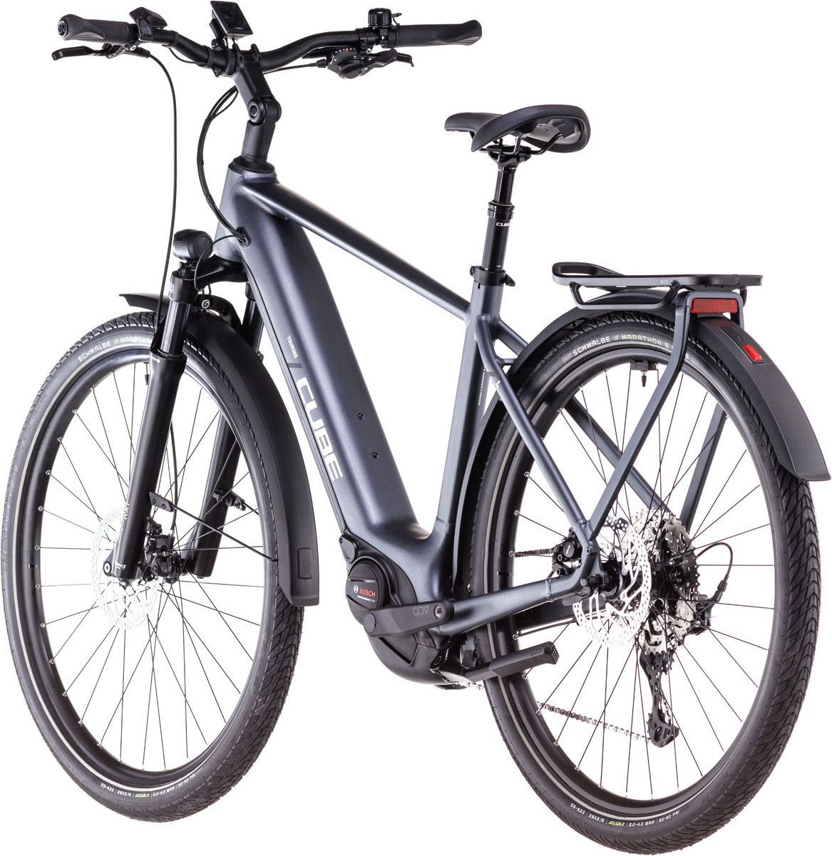 VTC Électrique Cube Touring Hybrid Pro 625 Shimano Cues 11V 625 Wh 700 mm Gris Metallic 2025