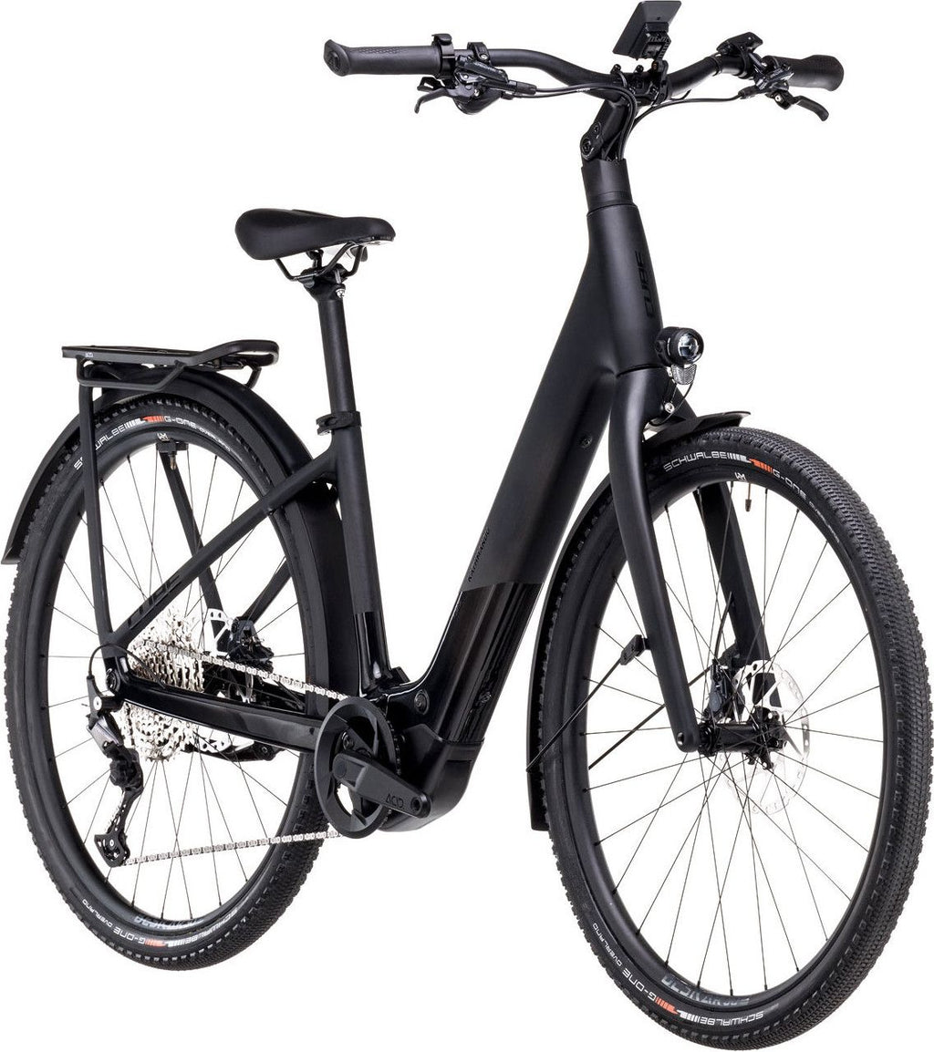 VTC Électrique Cube Kathmandu Hybrid C:62 SLX 400X Easy Entry Shimano Deore 12V 400 Wh 700 mm Gris Carbon Noir 2025