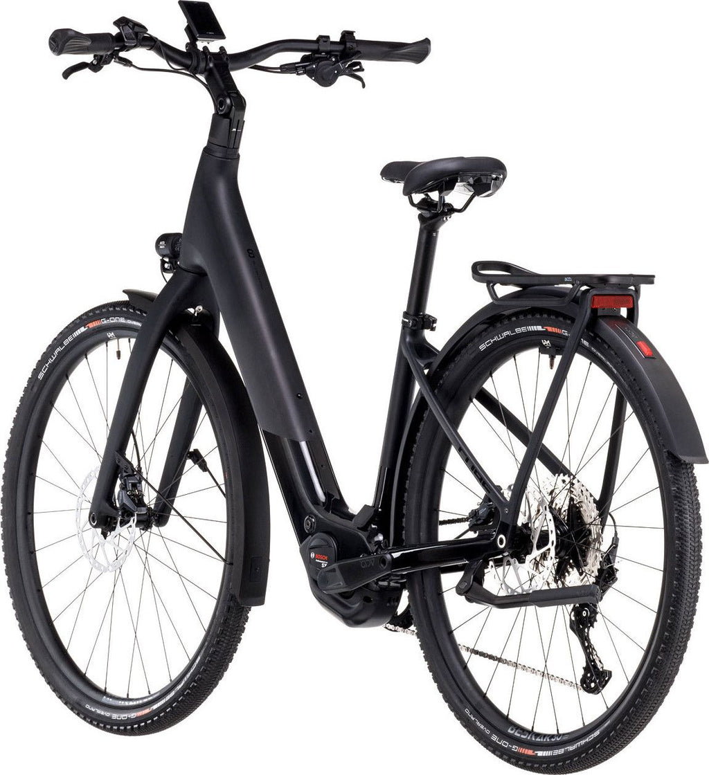 VTC Électrique Cube Kathmandu Hybrid C:62 SLX 400X Easy Entry Shimano Deore 12V 400 Wh 700 mm Gris Carbon Noir 2025