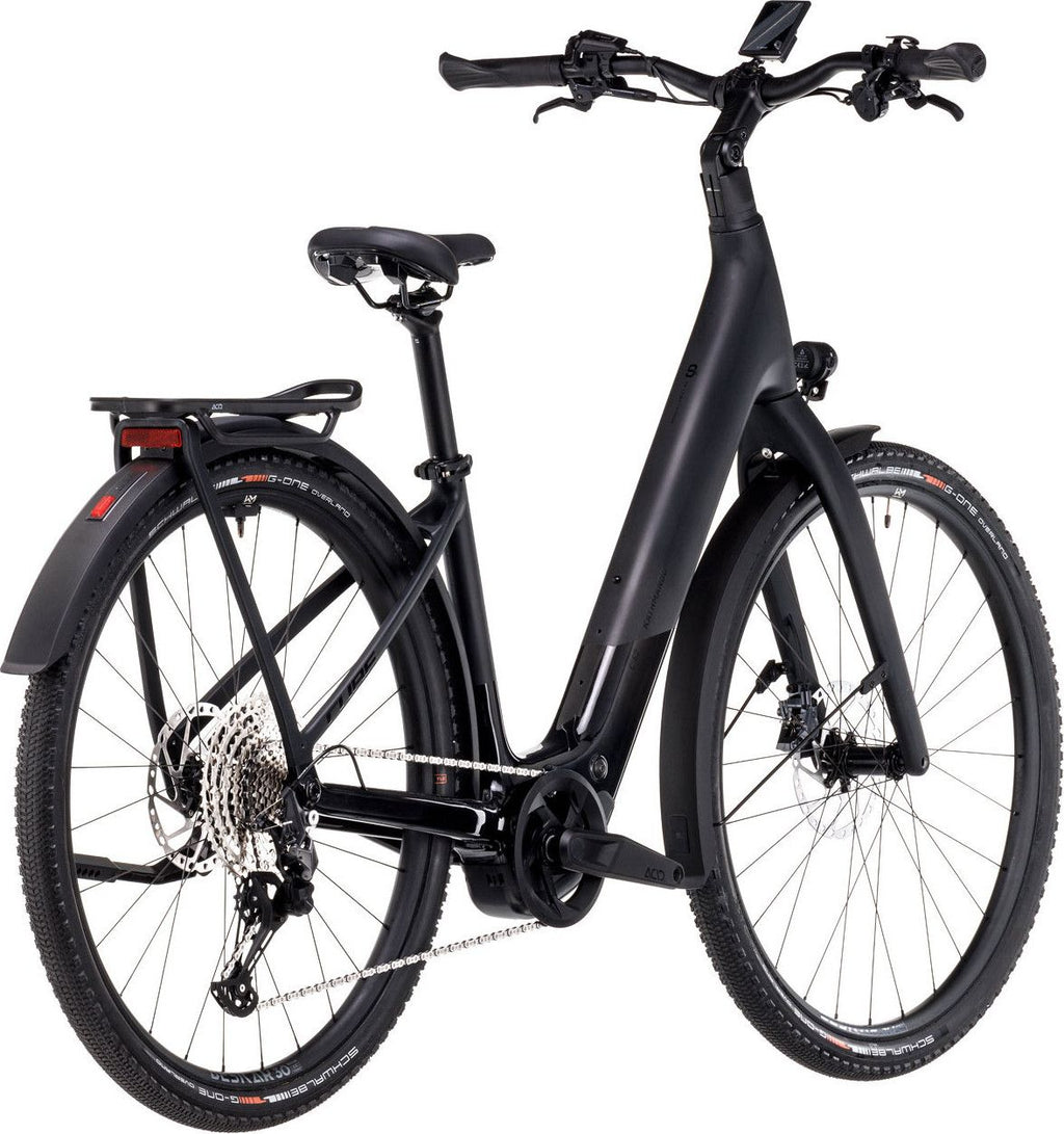 VTC Électrique Cube Kathmandu Hybrid C:62 SLX 400X Easy Entry Shimano Deore 12V 400 Wh 700 mm Gris Carbon Noir 2025