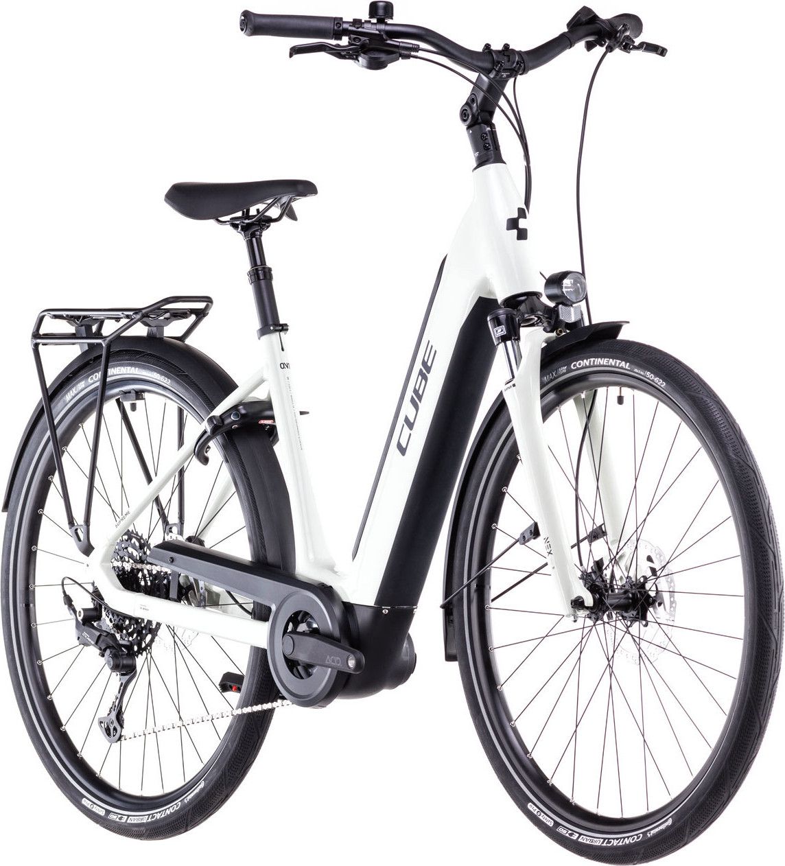 Vélo de Ville Électrique Cube Supreme Hybrid One 500 Easy Entry Shimano Cues 10V 500 Wh 700 mm Beige Desert Stone 2025