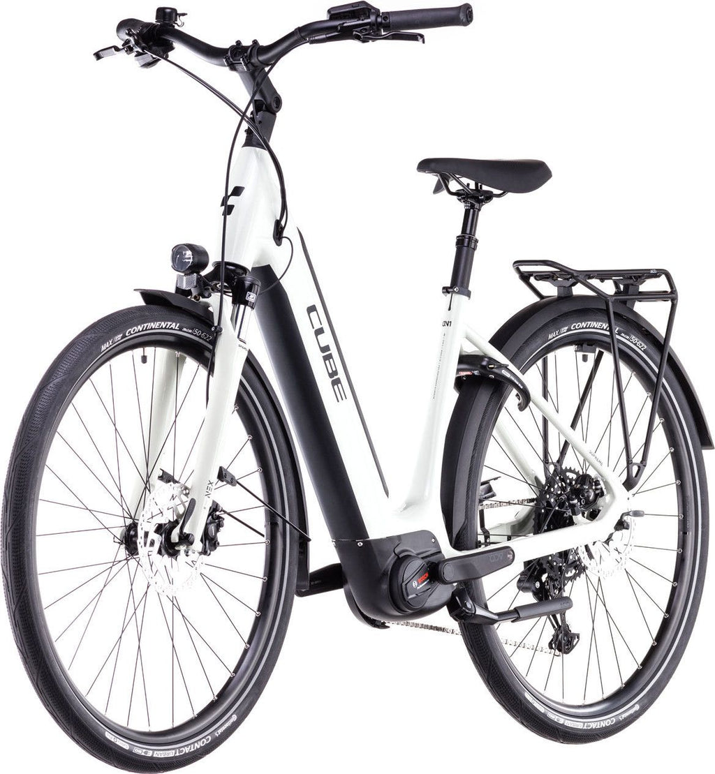 Vélo de Ville Électrique Cube Supreme Hybrid One 500 Easy Entry Shimano Cues 10V 500 Wh 700 mm Beige Desert Stone 2025