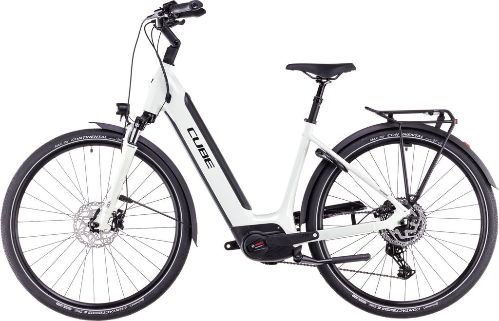 Vélo de Ville Électrique Cube Supreme Hybrid One 500 Easy Entry Shimano Cues 10V 500 Wh 700 mm Beige Desert Stone 2025