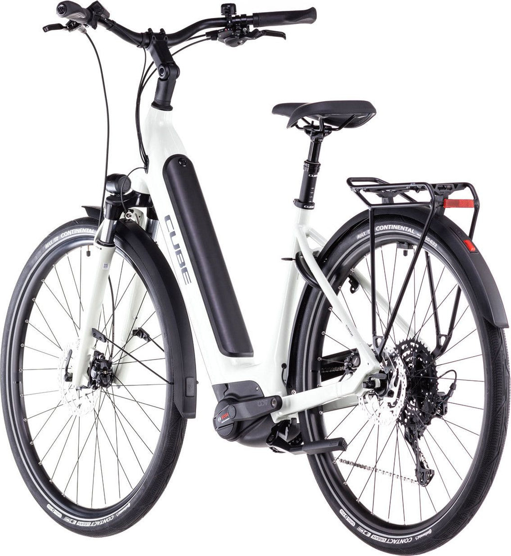 Vélo de Ville Électrique Cube Supreme Hybrid One 500 Easy Entry Shimano Cues 10V 500 Wh 700 mm Beige Desert Stone 2025