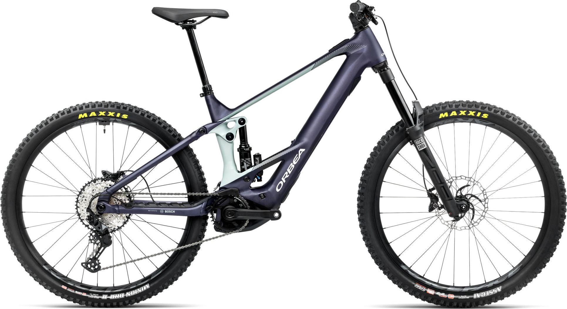 VTT Électrique Tout-Suspendu Orbea Wild H20 12V 750 Wh Bosch 120 Nm 29'' Bleu Violet Tanzanite 2025