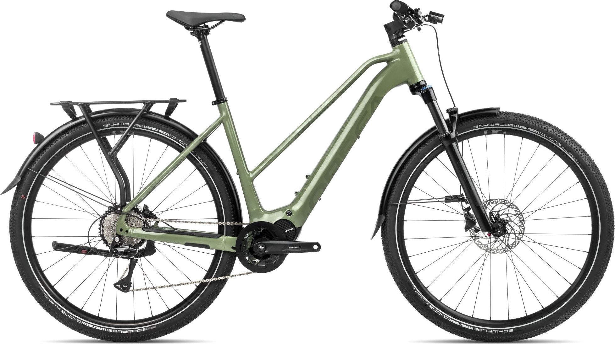 VTC Électrique Orbea Kemen Mid 40 Shimano Acera 8V 540 Wh 29'' Vert Urban 2024