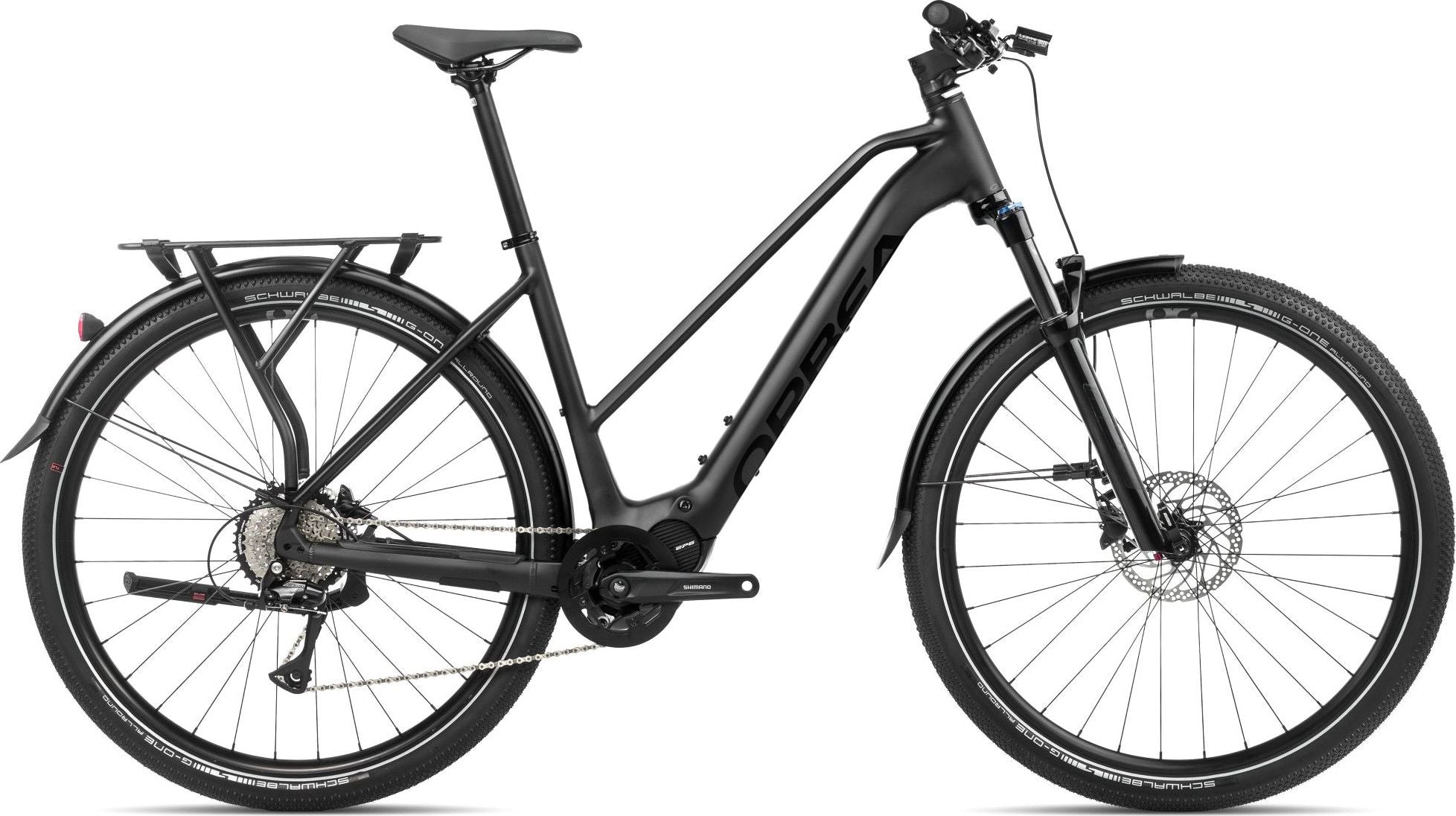 VTC Électrique Orbea Kemen Mid 40 Shimano Acera 8V 540 Wh 29'' Noir Metallic Night