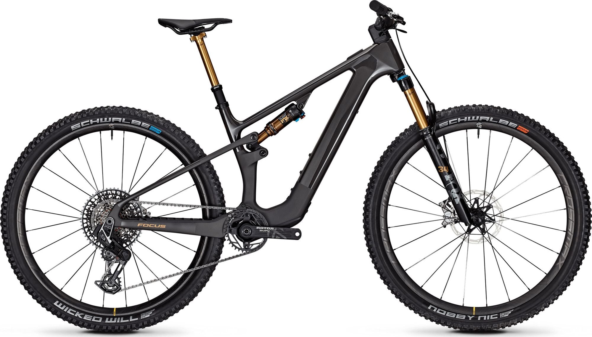 VTT Électrique Tout-Suspendu Focus VAM² SL 9.0 Sram X0 AXS T-Type 12V 430Wh 29'' Gris 2025