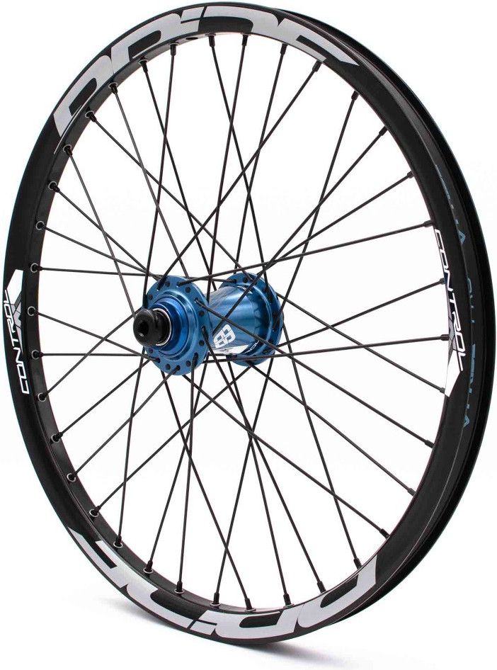 Paire de Roues Pride Control Pro 36H Moyeu Bleu Disque