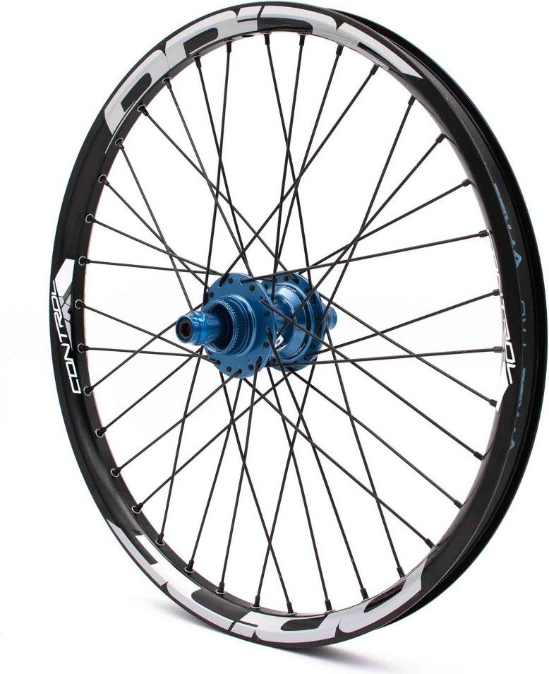 Paire de Roues Pride Control Pro 36H Moyeu Bleu Disque
