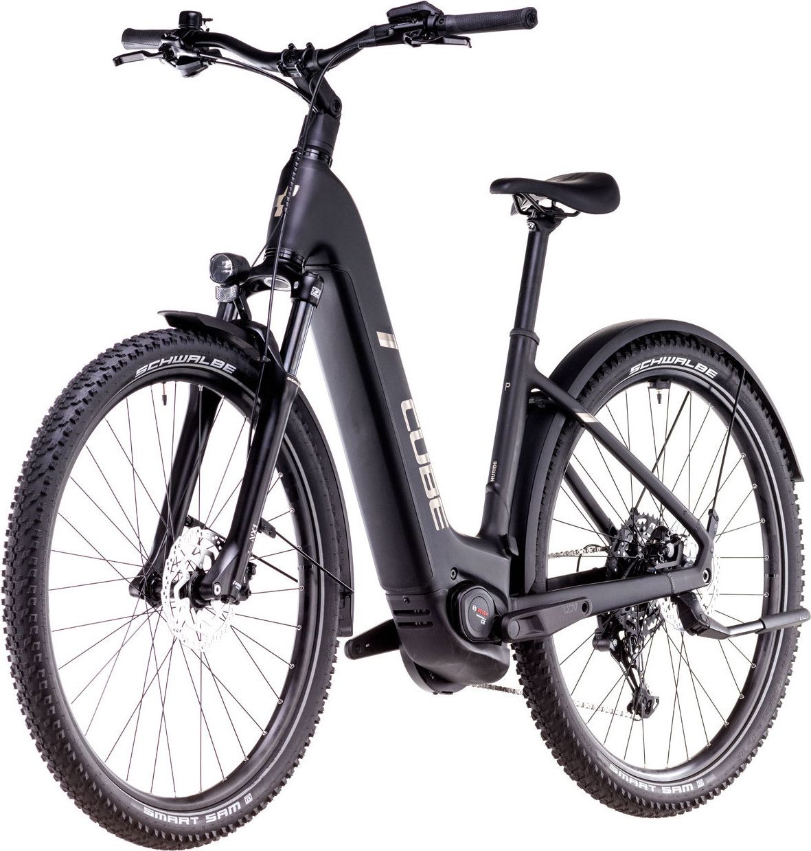 VTC Électrique Cube Nuride Hybrid Pro 600 Allroad Easy Entry Shimano Cues 10V 600 Wh 29'' Noir 2025