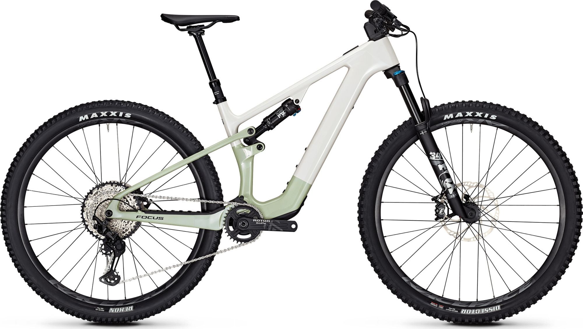 VTT Électrique Tout-Suspendu Focus VAM² SL 9.8 Shimano XT/Deore 12V 430Wh 29'' Blanc 2025