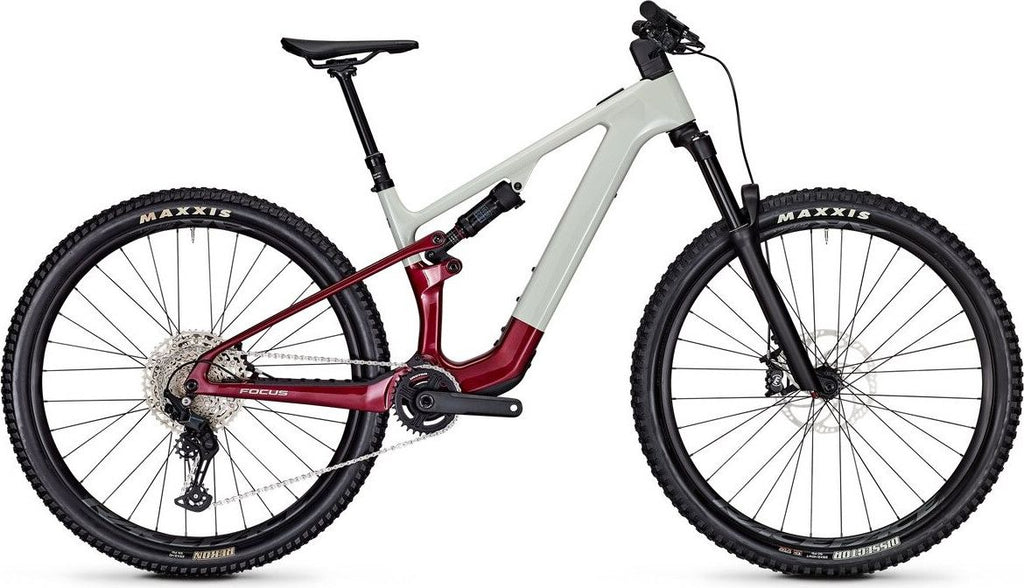 VTT Électrique Tout-Suspendu Focus VAM² SL 8.7 Shimano Deore 12V 430Wh 29'' Gris Rouge 2025