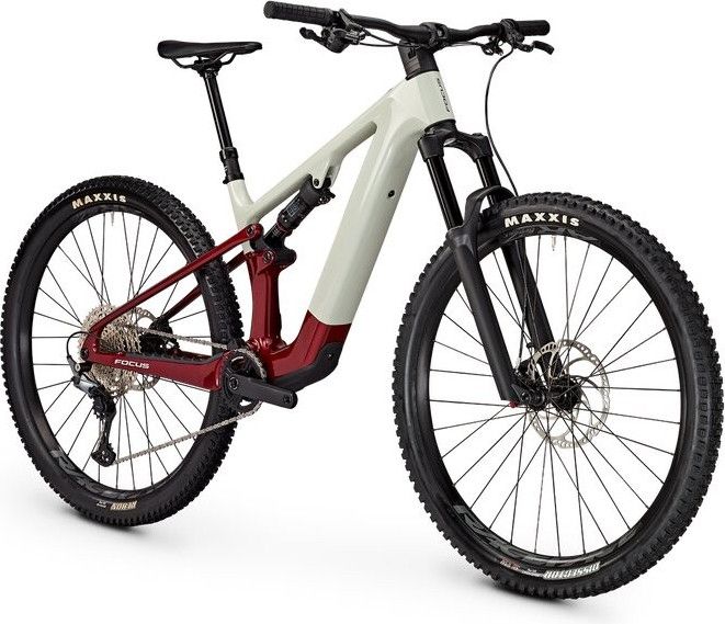 VTT Électrique Tout-Suspendu Focus VAM² SL 8.7 Shimano Deore 12V 430Wh 29'' Gris Rouge 2025