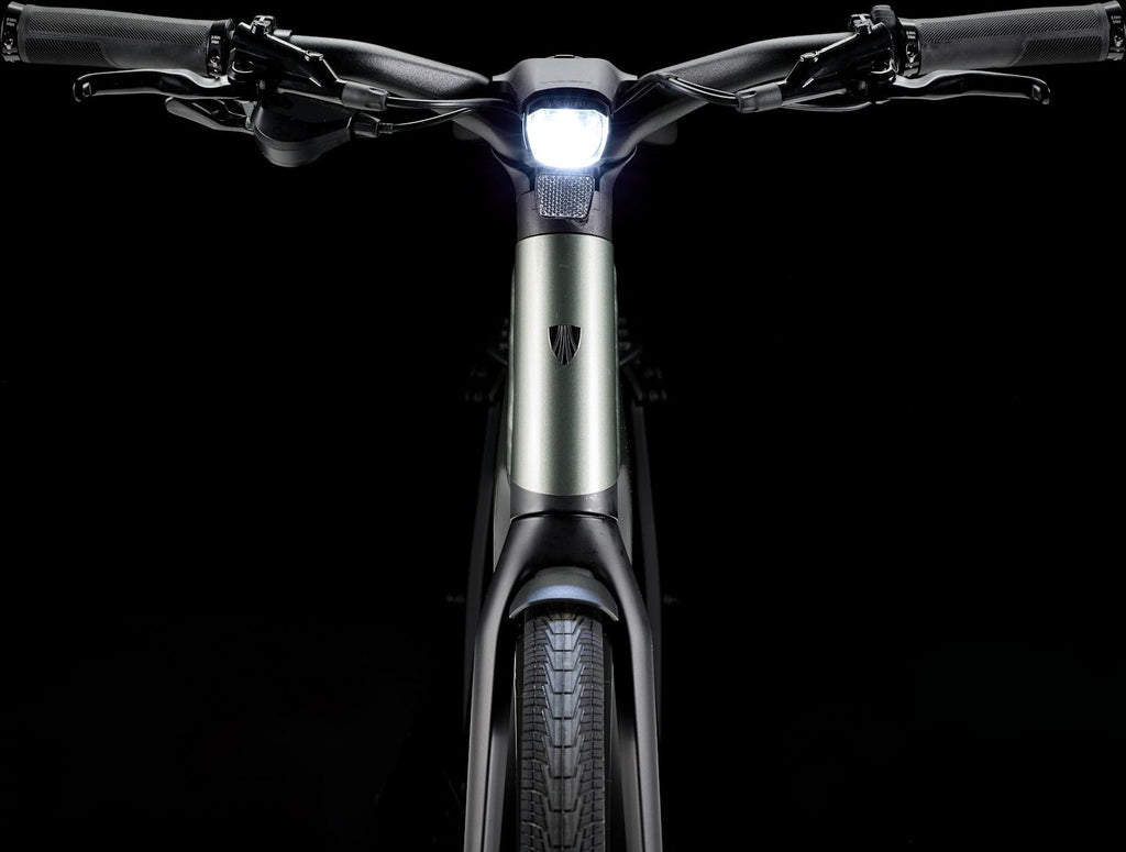 Vélo de Ville Électrique Trek FX+ 7 Mid-Step Shimano Cues 10V 360Wh 700mm Vert 2025 - Vélo d'Exposition