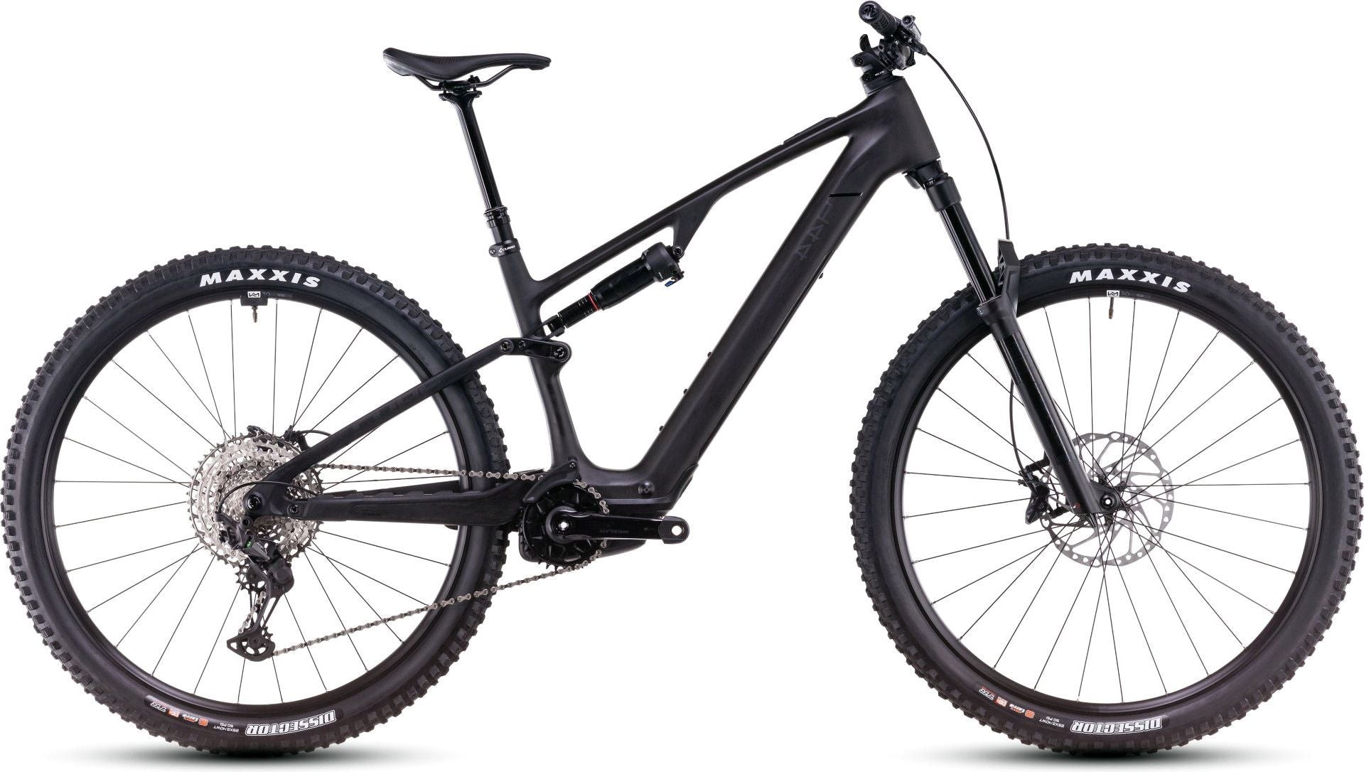 VTT Électrique Tout-Suspendu Cube AMS Hybrid One44 C:68X Race 400X 12V 400 Wh Bosch 60 Nm 29'' Noir Blackline 2025