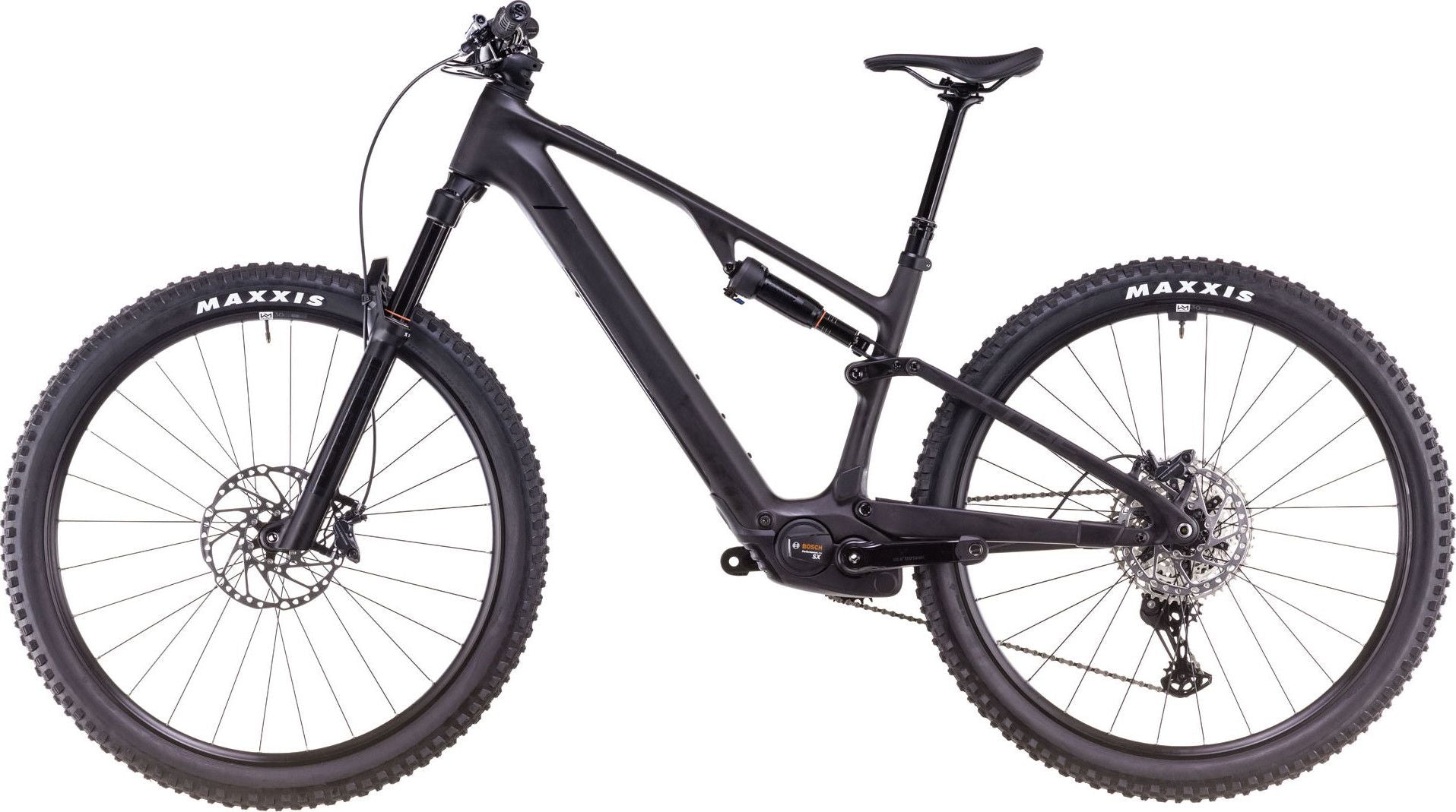 VTT Électrique Tout-Suspendu Cube AMS Hybrid One44 C:68X Race 400X 12V 400 Wh Bosch 60 Nm 29'' Noir Blackline 2025