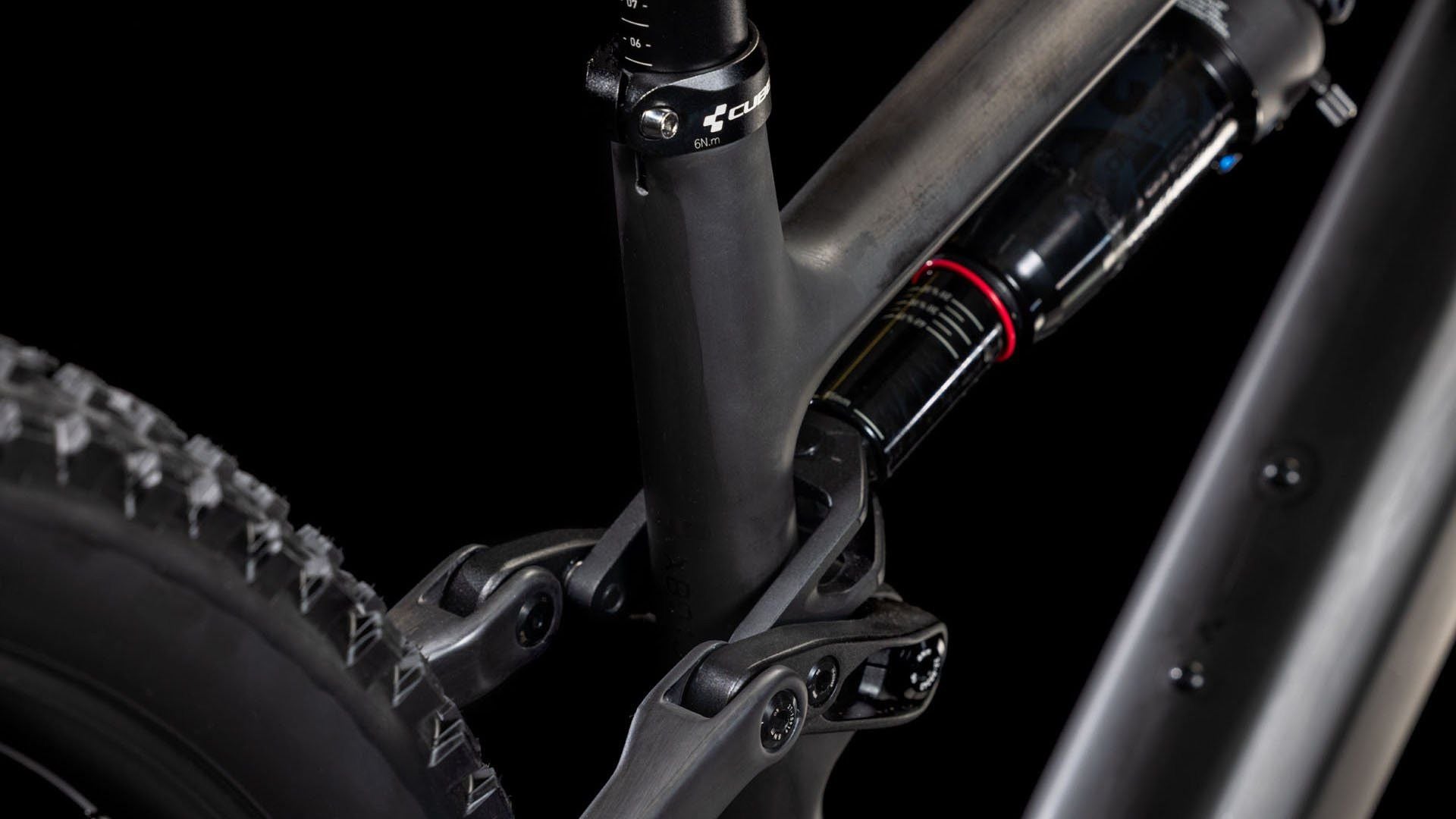 VTT Électrique Tout-Suspendu Cube AMS Hybrid One44 C:68X Race 400X 12V 400 Wh Bosch 60 Nm 29'' Noir Blackline 2025