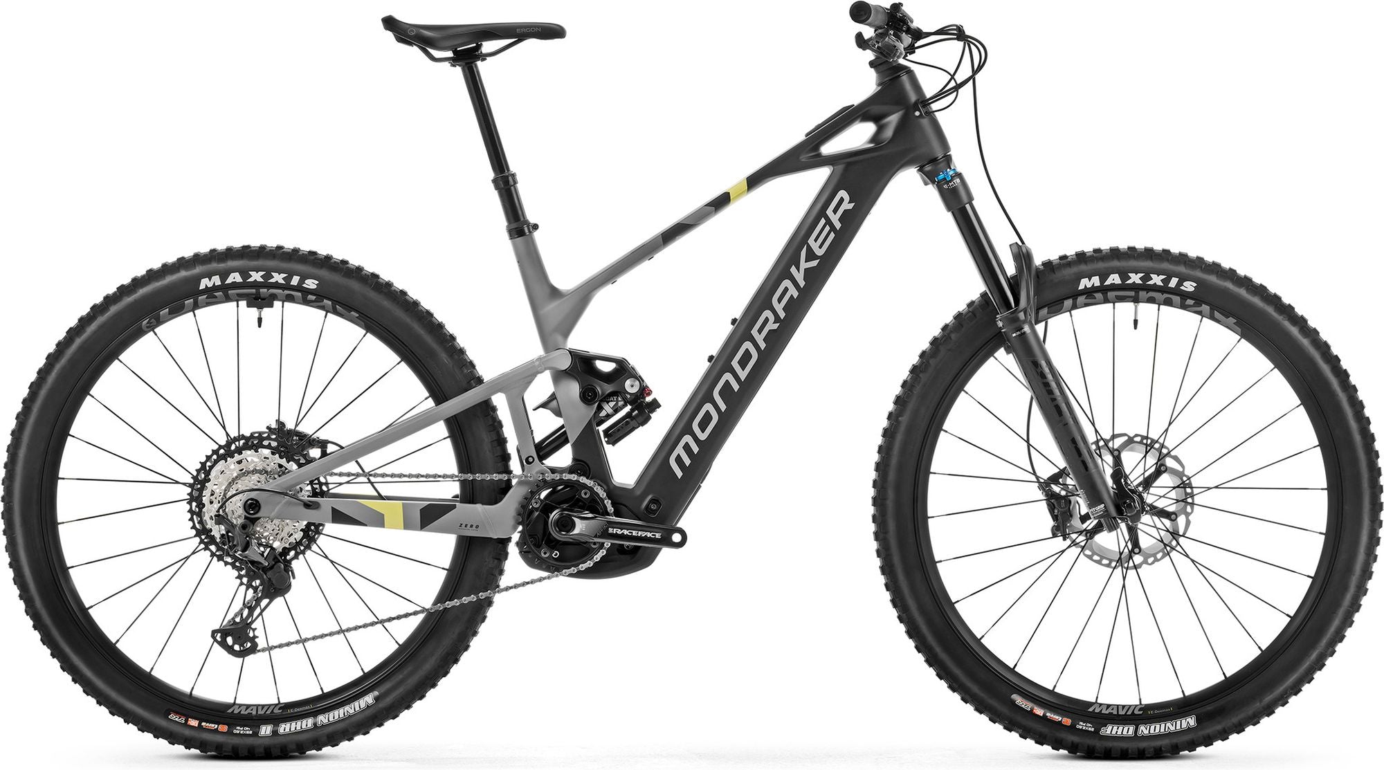 VTT Électrique Tout-Suspendu Mondraker Crafty Carbon R 12V 800 Wh Bosch 120 Nm 29'' Gris Noir 2025