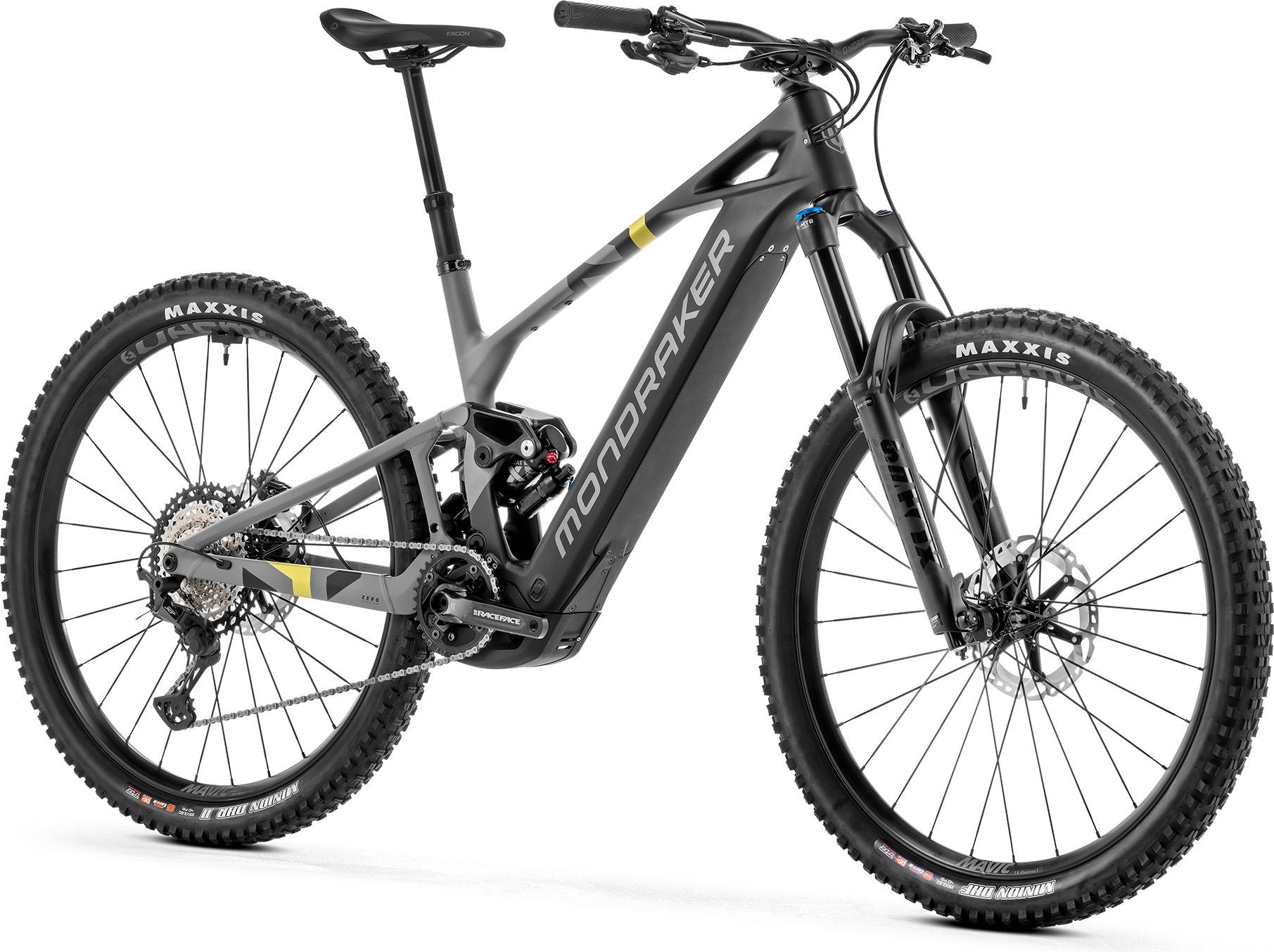 VTT Électrique Tout-Suspendu Mondraker Crafty Carbon R 12V 800 Wh Bosch 120 Nm 29'' Gris Noir 2025