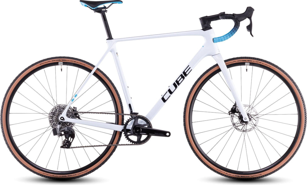 Vélo de Cyclocross Cube Cross Race C:62 Race Sram Rival XPLR eTap AXS 12V 700 mm Blanc Polar 2025