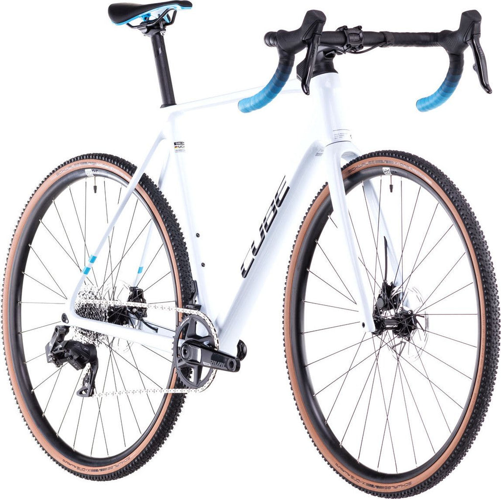 Vélo de Cyclocross Cube Cross Race C:62 Race Sram Rival XPLR eTap AXS 12V 700 mm Blanc Polar 2025