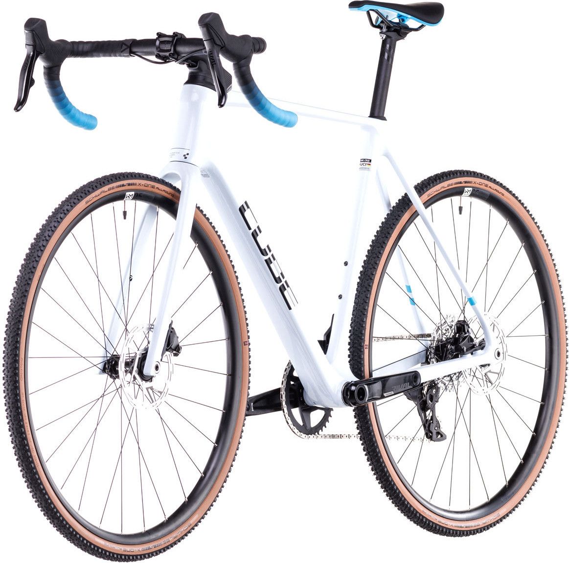 Vélo de Cyclocross Cube Cross Race C:62 Race Sram Rival XPLR eTap AXS 12V 700 mm Blanc Polar 2025
