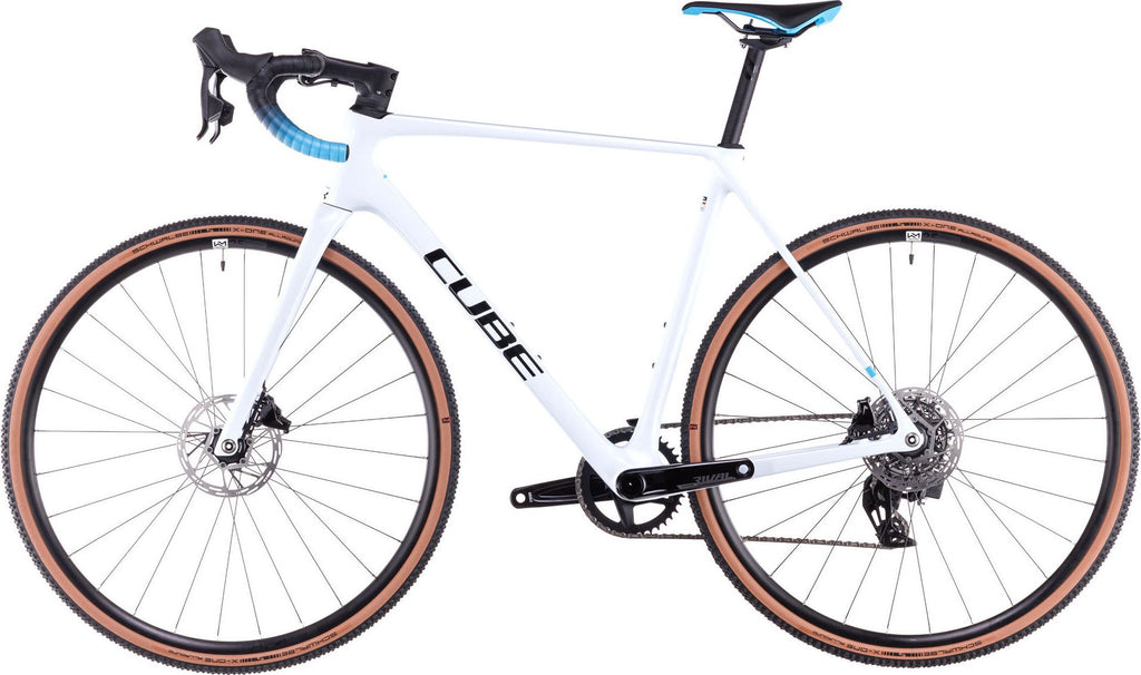 Vélo de Cyclocross Cube Cross Race C:62 Race Sram Rival XPLR eTap AXS 12V 700 mm Blanc Polar 2025