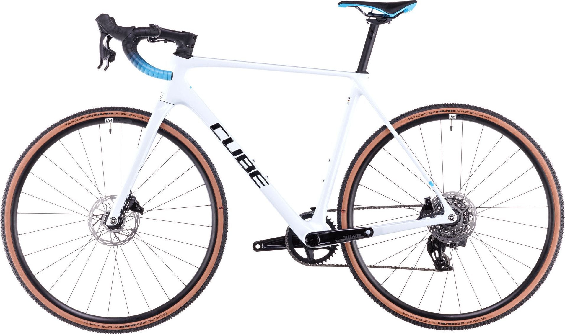 Vélo de Cyclocross Cube Cross Race C:62 Race Sram Rival XPLR eTap AXS 12V 700 mm Blanc Polar 2025