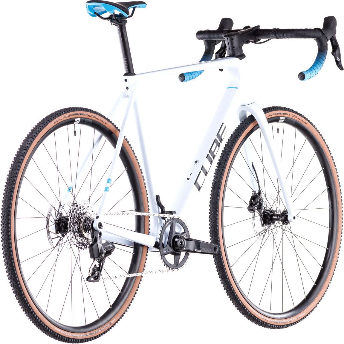Vélo de Cyclocross Cube Cross Race C:62 Race Sram Rival XPLR eTap AXS 12V 700 mm Blanc Polar 2025