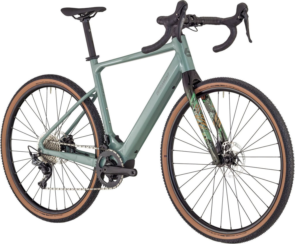 Vélo de Gravel Électrique Bergamont E-Grandurance 7 Shimano GRX 11V 360Wh 700 mm Vert 2025