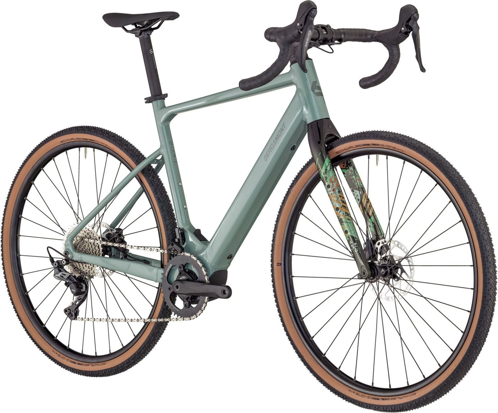 Vélo de Gravel Électrique Bergamont E-Grandurance 7 Shimano GRX 11V 360Wh 700 mm Vert 2025