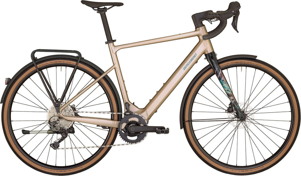 Vélo de Gravel Électrique Bergamont E-Grandurance 8 RD Shimano GRX 11V 360Wh 700 mm Beige 2025