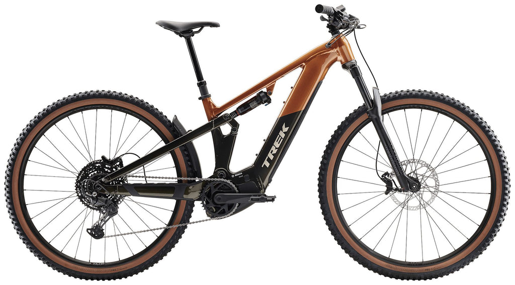 VTT Électrique Tout-Suspendu Trek Powerfly+ FS 4 10V 600Wh Bosch 120 Nm 29'' Orange/Vert Gén. 4
