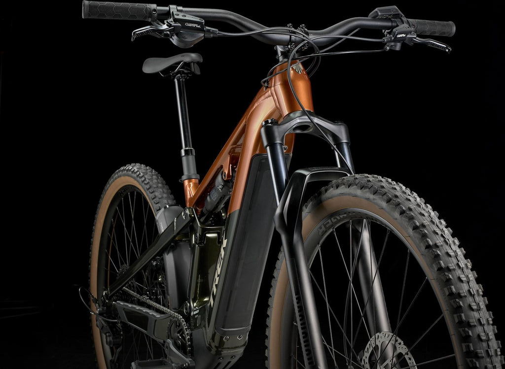 VTT Électrique Tout-Suspendu Trek Powerfly+ FS 4 10V 600Wh Bosch 120 Nm 29'' Orange/Vert Gén. 4