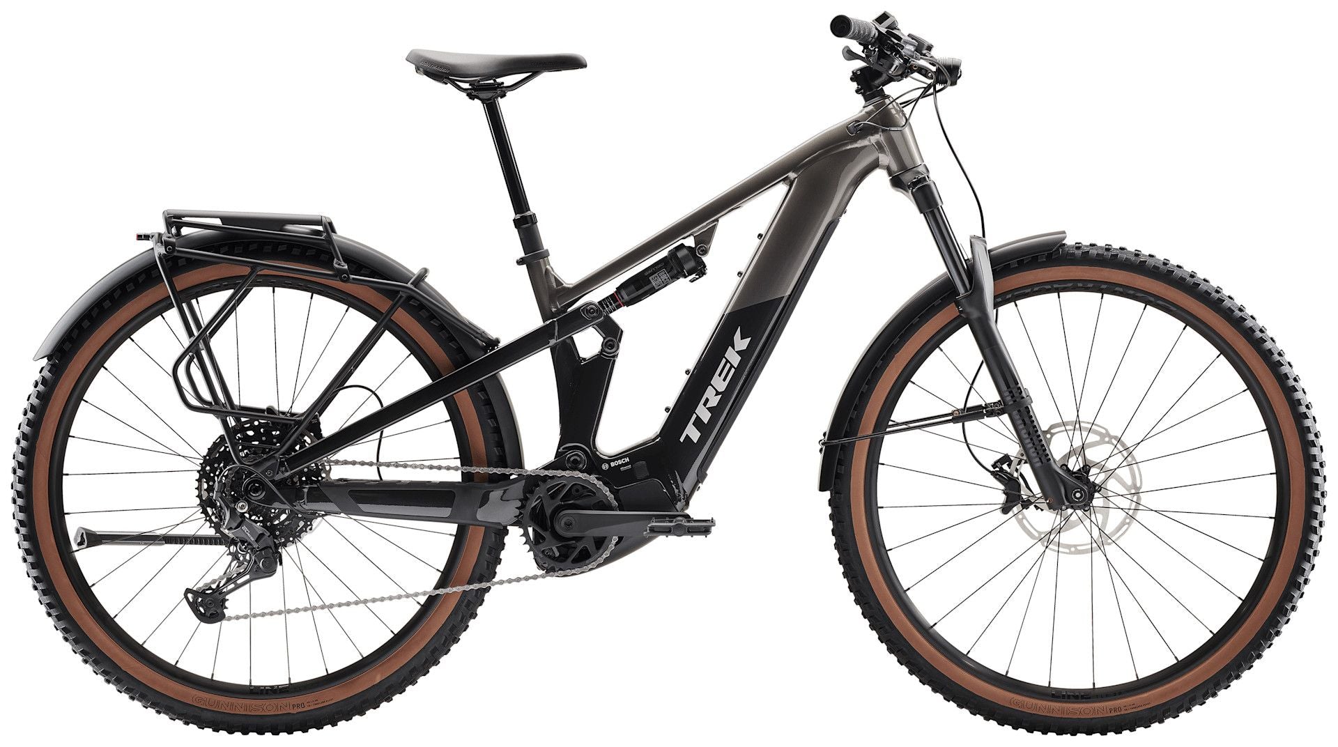 VTT Électrique Tout-Suspendu Trek Powerfly+ FS 4 EQ 10V 600Wh Bosch 120 Nm 29'' Gris/Noir Gén. 4